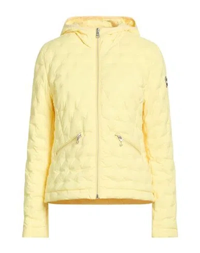Colmar Woman Puffer Yellow Size 6 Polyester, Elastane