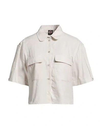 Colmar Woman Shirt Light Grey Size Xl Linen, Cotton In Gray