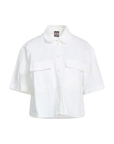 Colmar Woman Shirt White Size S Linen, Cotton