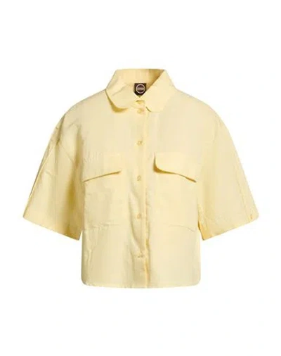 Colmar Woman Shirt Yellow Size Xl Linen, Cotton