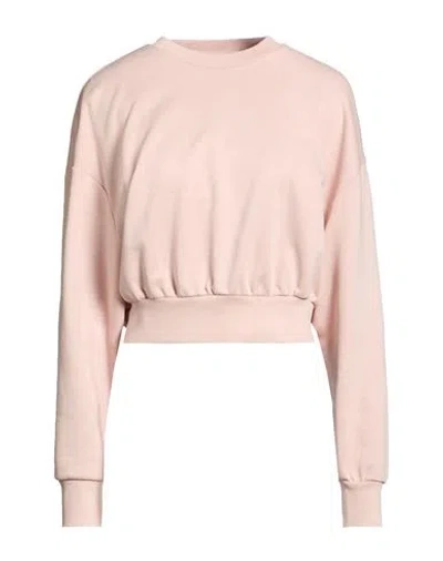 Colmar Woman Sweatshirt Antique Rose Size L Cotton, Polyester In Pink