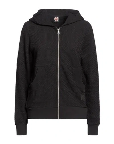 Colmar Woman Sweatshirt Black Size S Cotton In Blue