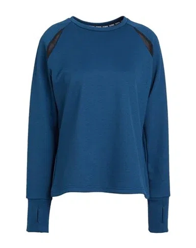 Colmar Woman Sweatshirt Blue Size L Polyester, Elastane, Polyamide