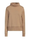 Colmar Woman Sweatshirt Camel Size L Cotton, Polyester In Beige