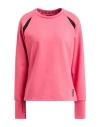 Colmar Woman Sweatshirt Coral Size L Polyester, Elastane, Polyamide In Red