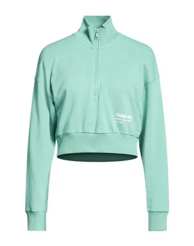 Colmar Woman Sweatshirt Green Size M Cotton