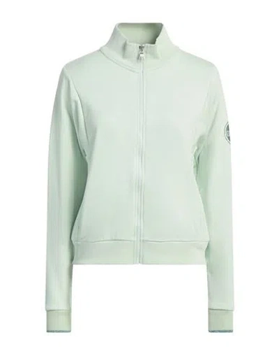 Colmar Woman Sweatshirt Light Green Size M Cotton, Polyester