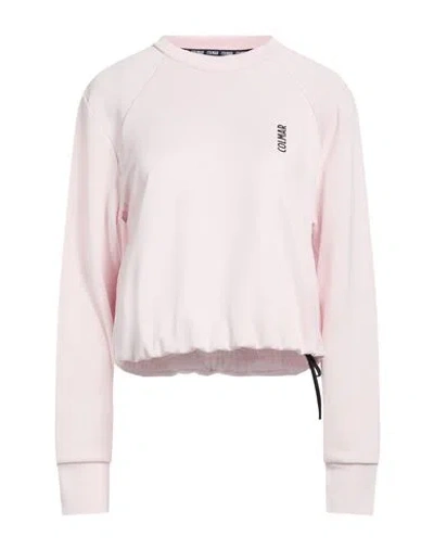 Colmar Woman Sweatshirt Light Pink Size L Polyester, Viscose, Elastane