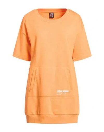 Colmar Woman Sweatshirt Mandarin Size S Cotton, Polyester In Orange
