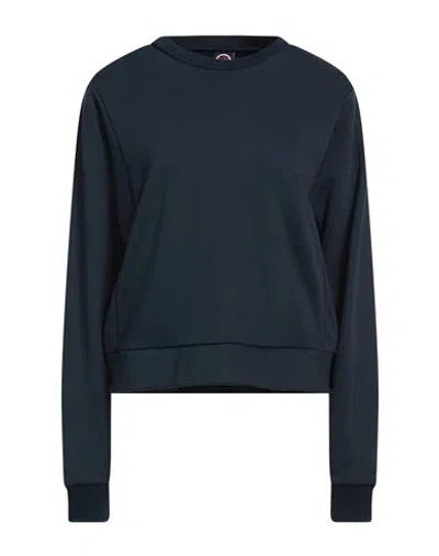 Colmar Woman Sweatshirt Midnight Blue Size L Cotton, Polyester