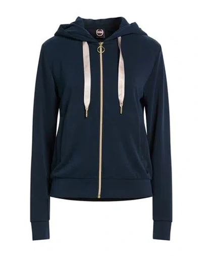 Colmar Woman Sweatshirt Midnight Blue Size L Modal, Polyester, Elastane