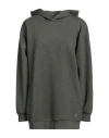 Colmar Woman Sweatshirt Military Green Size S Polyester, Viscose, Elastane In Green