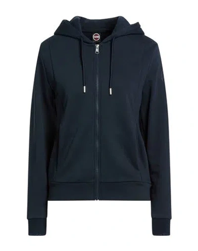 Colmar Woman Sweatshirt Navy Size L Cotton, Polyester In Blue