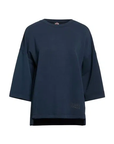 Colmar Woman Sweatshirt Navy Size L Modal, Polyester, Elastane In Blue