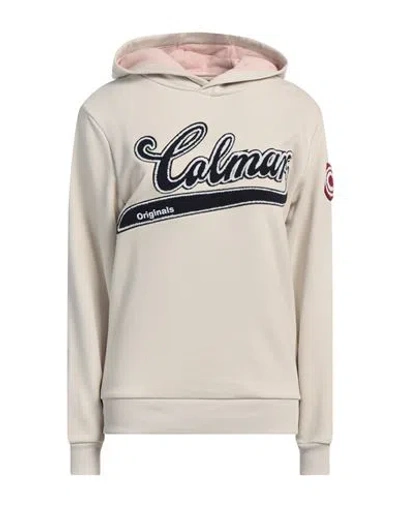 Colmar Woman Sweatshirt Off White Size L Cotton, Polyester In Neutral