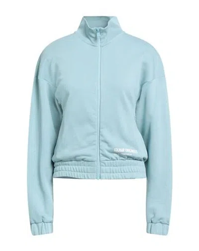 Colmar Woman Sweatshirt Pastel Blue Size S Cotton, Polyester
