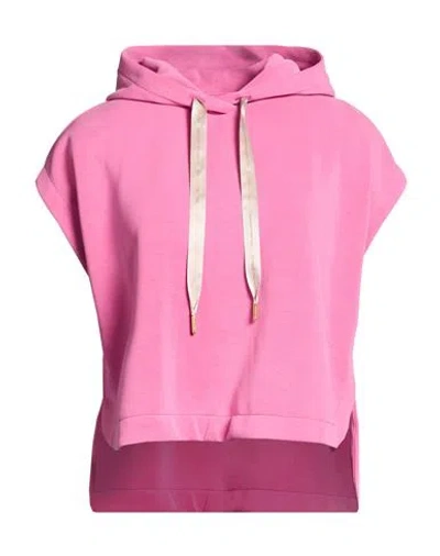 Colmar Woman Sweatshirt Pink Size L Modal, Polyester, Elastane In Multi