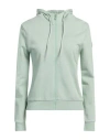 Colmar Woman Sweatshirt Sage Green Size L Cotton In Sage Green