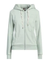 Colmar Woman Sweatshirt Sage Green Size L Cotton In Sage Green