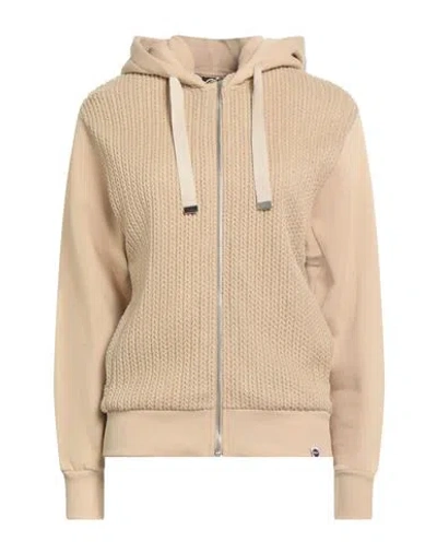 Colmar Woman Sweatshirt Sand Size L Viscose, Polyester, Polyamide In Brown