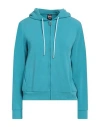 Colmar Woman Sweatshirt Turquoise Size L Modal, Polyester, Elastane In Blue