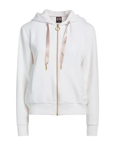 Colmar Woman Sweatshirt White Size L Modal, Polyester, Elastane