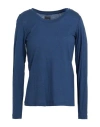 Colmar Woman T-shirt Navy Size Xs Lyocell, Wool In Navy