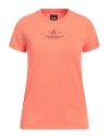 Colmar Woman T-shirt Orange Size S Polyester, Cotton