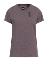 Colmar Woman T-shirt Plum Size L Polyester, Cotton In Purple