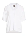 Colmar Woman T-shirt White Size L Modal, Polyester In White