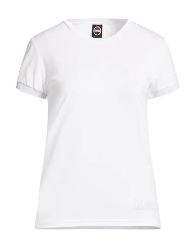 Colmar Woman T-shirt White Size M Modal, Polyester