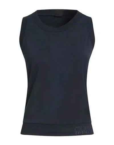 Colmar Woman Tank Top Midnight Blue Size Xs Cotton, Modal, Elastane