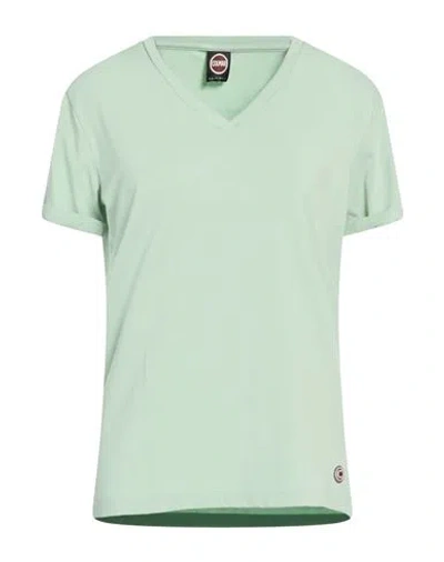 Colmar Woman T-shirt Light Green Size M Cotton, Modal, Elastane