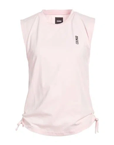 Colmar Woman T-shirt Light Pink Size L Polyester, Cotton