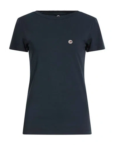 Colmar Woman T-shirt Midnight Blue Size L Cotton, Modal, Elastane