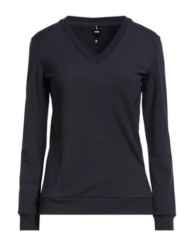 Colmar Woman T-shirt Midnight Blue Size Xs Polyester, Wool, Elastane In Black