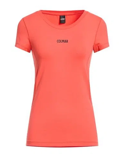 Colmar Woman T-shirt Orange Size L Polyamide, Elastane