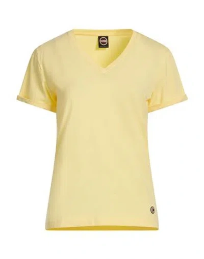 Colmar Woman T-shirt Pastel Yellow Size Xs Cotton, Modal, Elastane