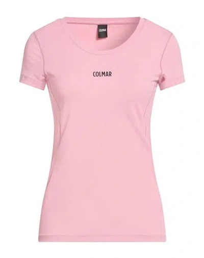 Colmar Woman T-shirt Pink Size L Polyamide, Elastane