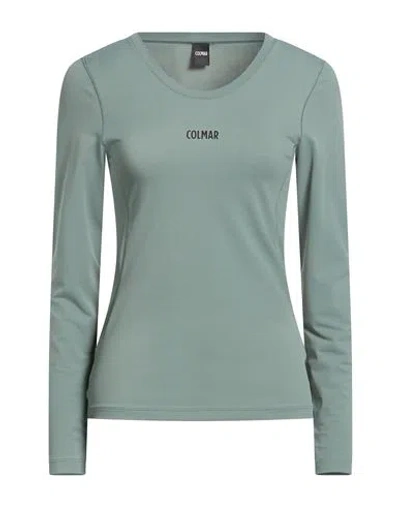 Colmar Woman T-shirt Sage Green Size L Polyamide, Elastane