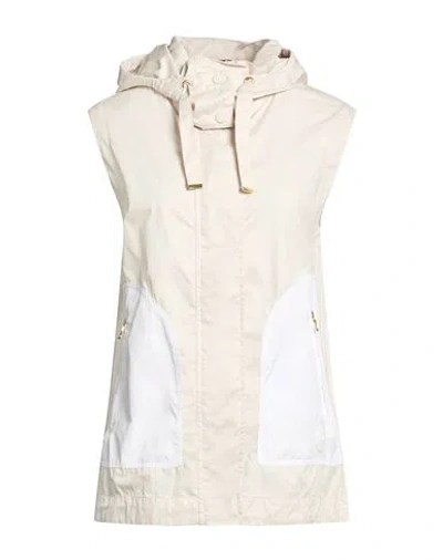 Colmar Woman Vest Beige Size 10 Cotton, Polyamide In Neutral
