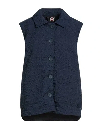 Colmar Woman Vest Blue Size 14 Polyester