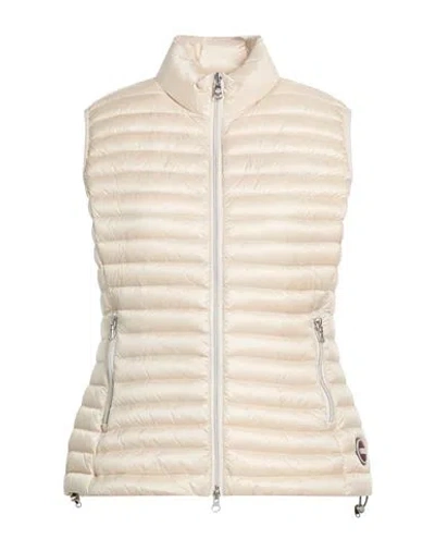 Colmar Woman Vest Cream Size 12 Polyamide In White