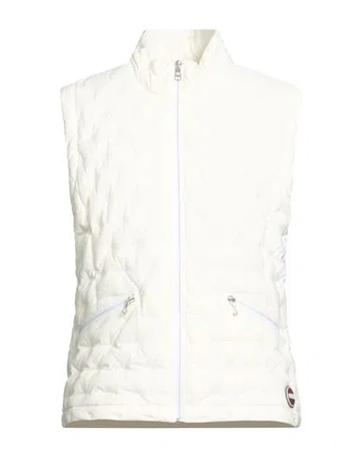 Colmar Woman Vest Ivory Size 10 Polyester, Elastane In White
