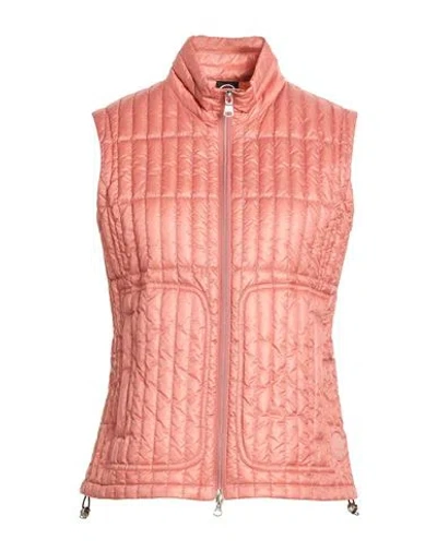 Colmar Woman Vest Salmon Pink Size 12 Polyamide