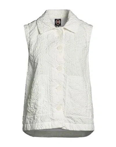 Colmar Woman Vest White Size 10 Polyester