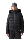 Colmar Down Jacket Detachable Faux Fur Hood In Blue