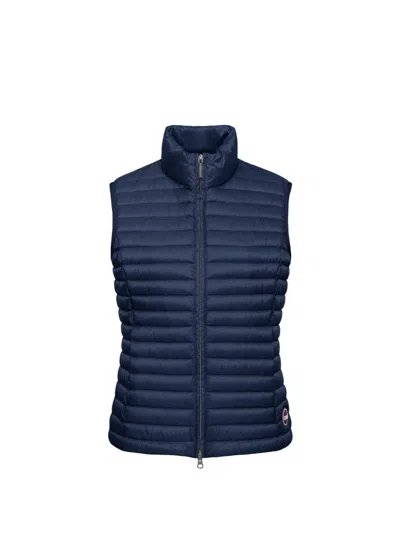 Colmar Women's Lightweight Quilted Full Zip Down Vest In Blue