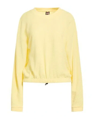 Colmar Wrap Woman Sweater Pastel Yellow Size M Cotton
