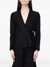 Colmar Wrap-tie Blazer In Black
